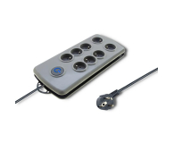 Qoltec Listwa antyprzepięciowa - 8 gniazd, 2.5m - 462000 - zdjęcie 1